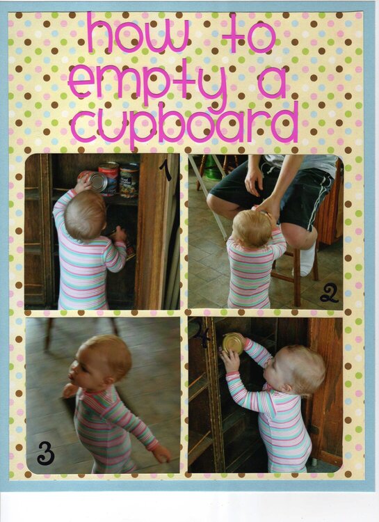 how to empty a cupboard -- LS