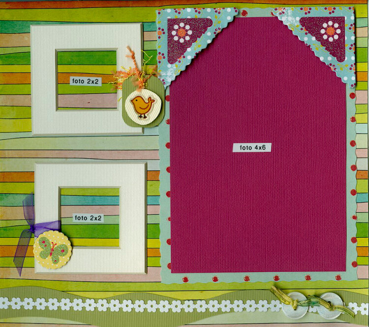 an 8x10 girlie album page