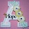 HANNAH altered wooden letters