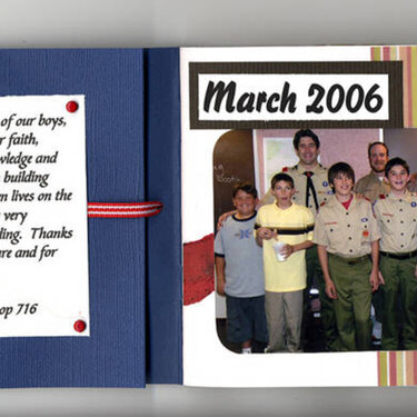 Boy scouts, leaders and rescue team member