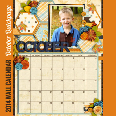2014 Calendar - October