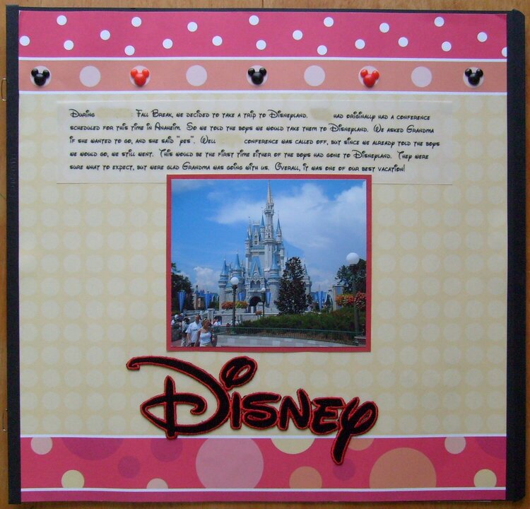 Disney Cover Page