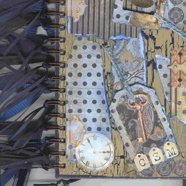 Blue Altered Book