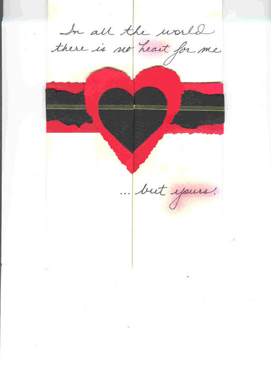 Valentine&#039;s Day Card--Center Fold, Outside view