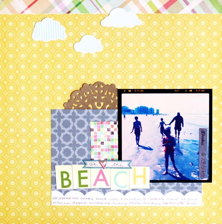 We Love the Beach **Scrapbook Circle*