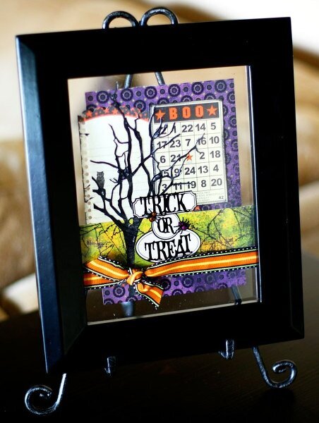 Trick or Treat Frame *Scrapbook Circle Halloween Kit*