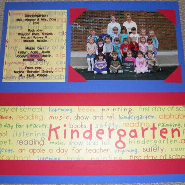Kindergarten Class photo