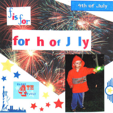 F is for forth of July