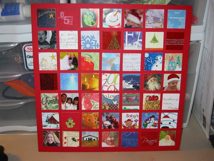 Christmas card layout