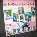 A birthday for a girl who is 2