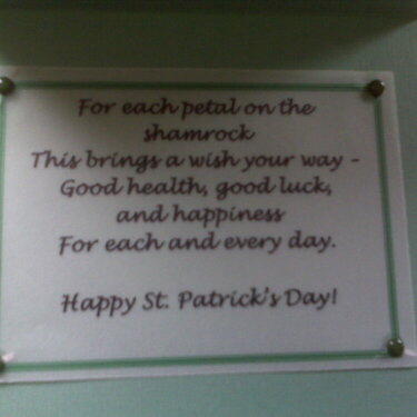 St. Patrick&#039;s Day Card - inside