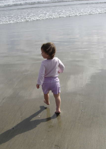 Aislynn marching to the water