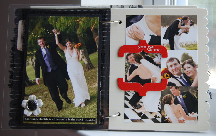 Wedding Mini-Album pages 13-14