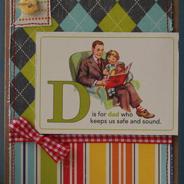 D is for Dad card