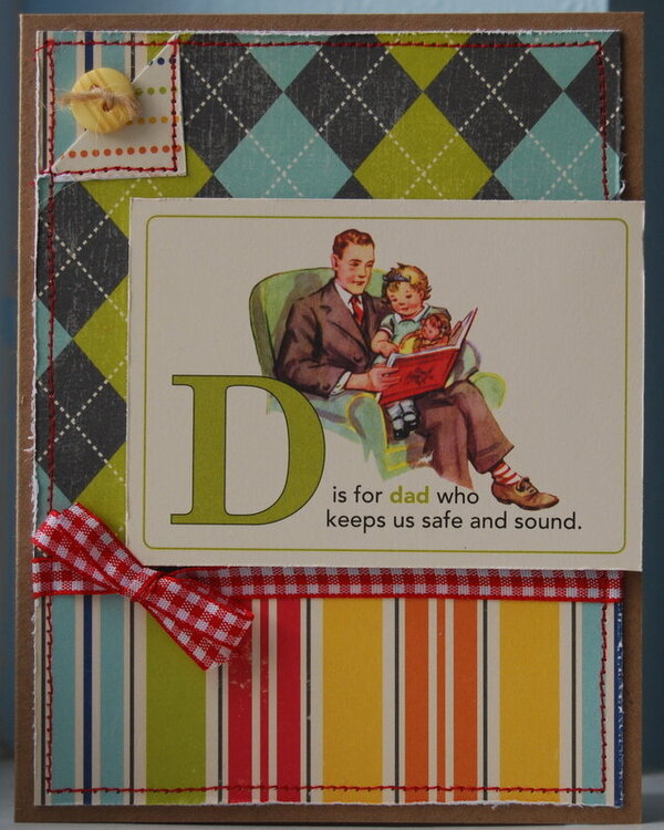 D is for Dad card