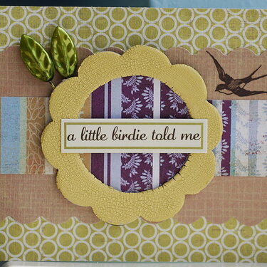 A Little Birdie card *July Kraft Girl Kits*