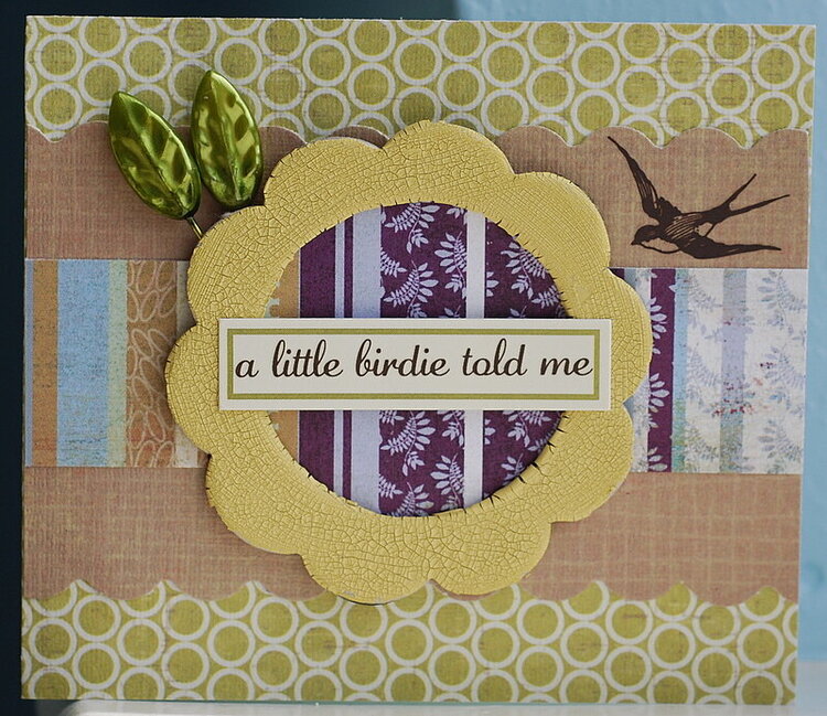 A Little Birdie card *July Kraft Girl Kits*