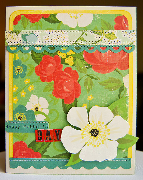 Happy Mother&#039;s Day card *April My Scrapbook Nook kit*