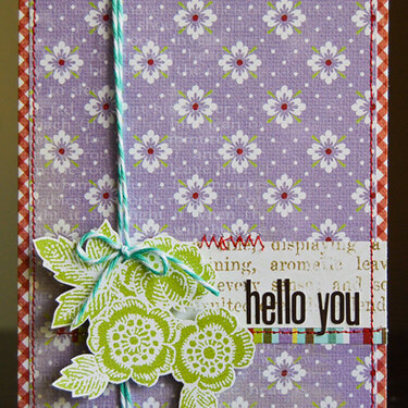 Hello You card *June My Scrapbook Nook*