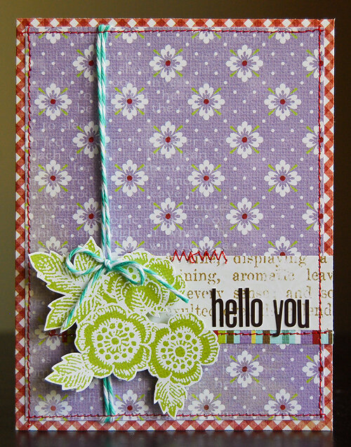 Hello You card *June My Scrapbook Nook*