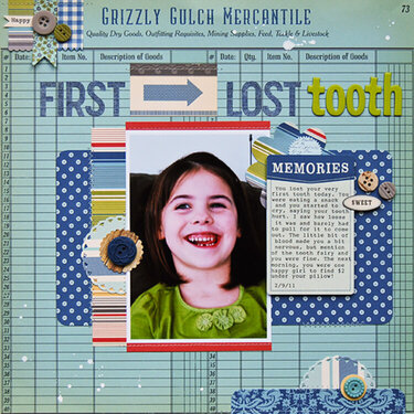 First Lost Tooth *February My Scrapbook Nook*