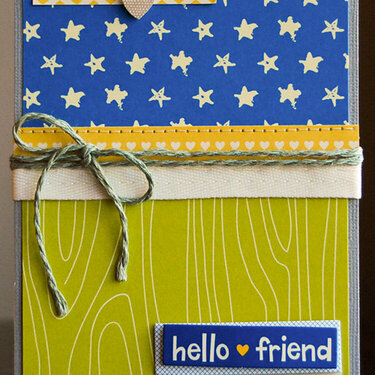 Hello Friend card *American Crafts Amy Tangerine*