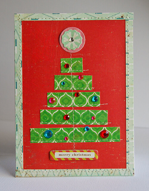 Merry Christmas card *December My Scrapbook Nook Kit*
