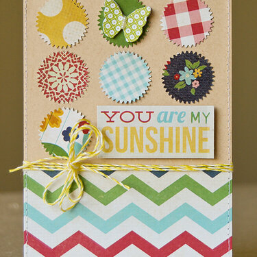 You are My Sunshine card *June My Scrapbook Nook*
