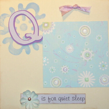 q is for quiet sleep baby girl album