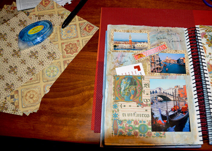 Tutorial quick &amp; easy  How to make a travel smash book or journal on the road