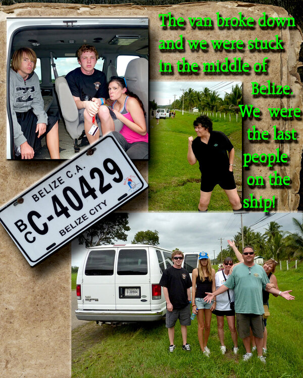 Our vacation in Belize  the end page 3 we get stuck
