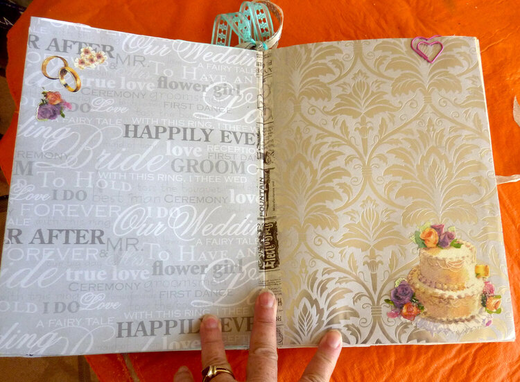 bride wedding journal pages