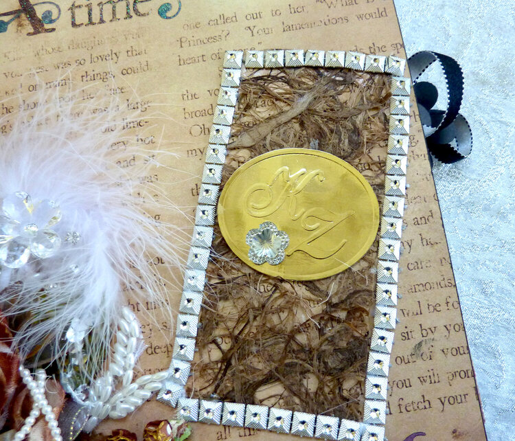 Bride wedding journal Once upon a Time details on cover