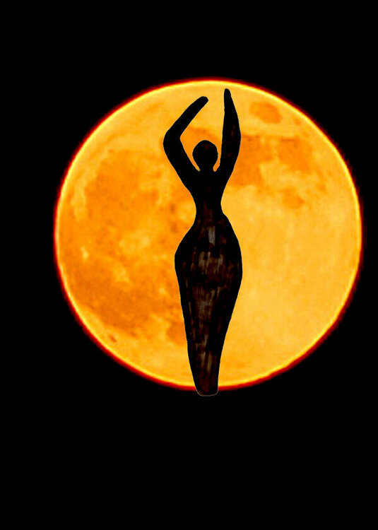 Moon Goddess ; a composite photograph
