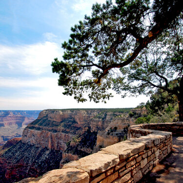 Grand Canyon south rim walk atc aceo photo print