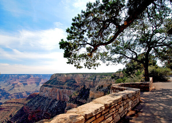 Grand Canyon south rim walk atc aceo photo print