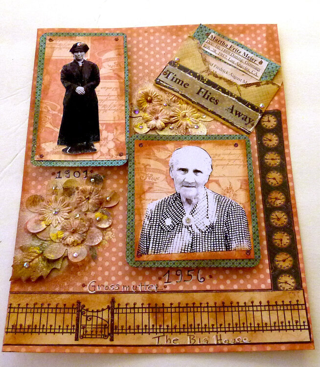 My great grandmother, a scrapbook page for my family history book  Graphic 45 challenge