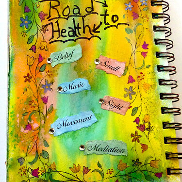 Road to Health art journal page