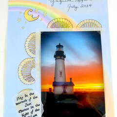 Yaquina Lighthouse Oregon Coast July stamping challenge