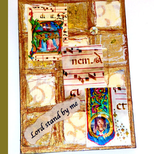medieval music art card