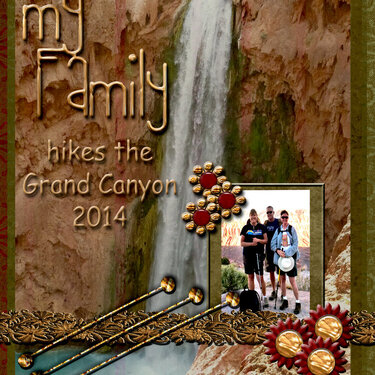 My family hikes the Grand Canyon