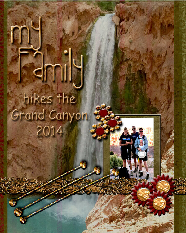 My family hikes the Grand Canyon