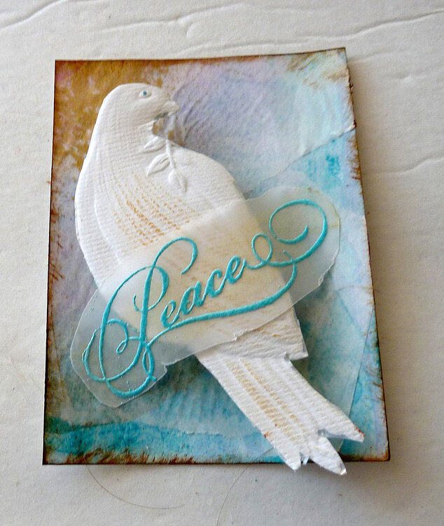 Peace an art card