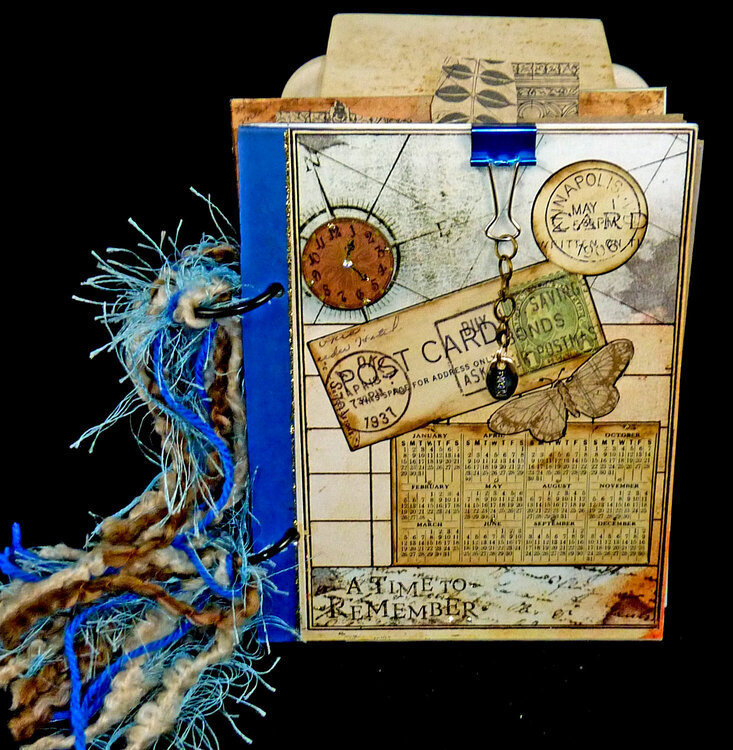 A Time to Remember handmade mixed media art journal