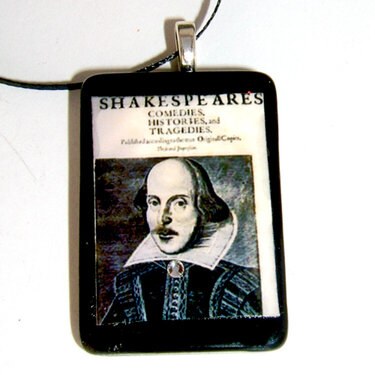 Shakespeare pendant necklace