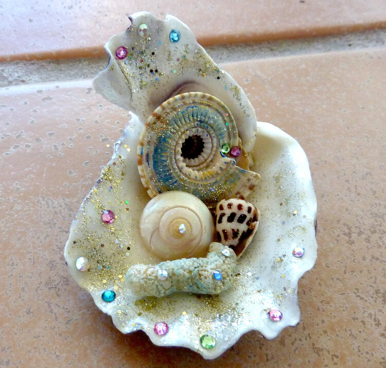 shell collage art