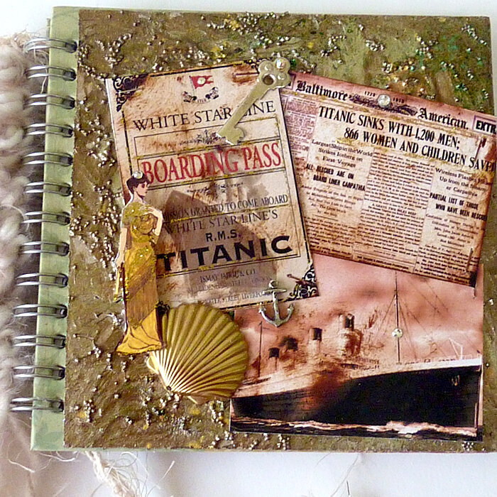 Titanic smash book journal notebook