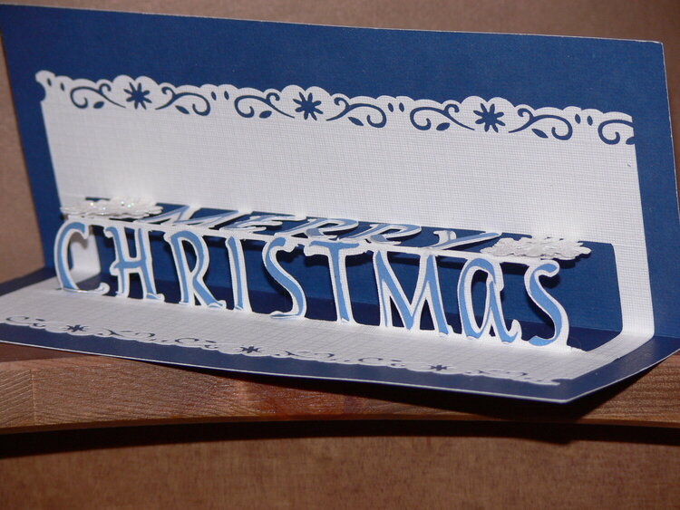 Merry Christmas Pop Up Card, inside