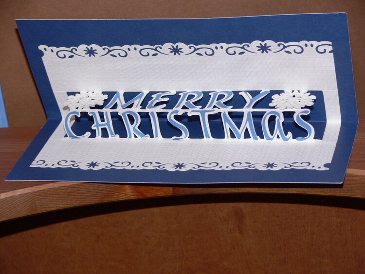 Merry Christmas Pop Up Card, inside