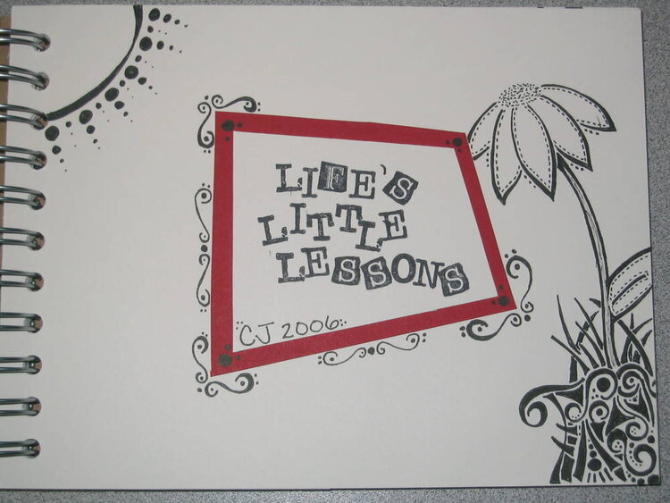 Life&#039;s Little Lessons- title page